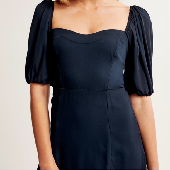 Reformation Danube linen puff sleeve maxi, side slit comfortable cool linen NWT - Picture 15 of 16